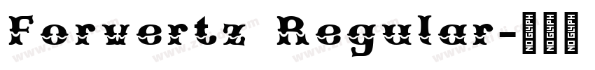 Forvertz Regular字体转换